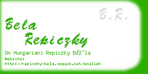 bela repiczky business card